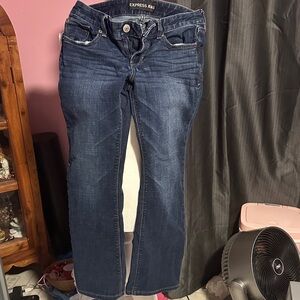 Express Women's Indigo Straight Leg Jeans